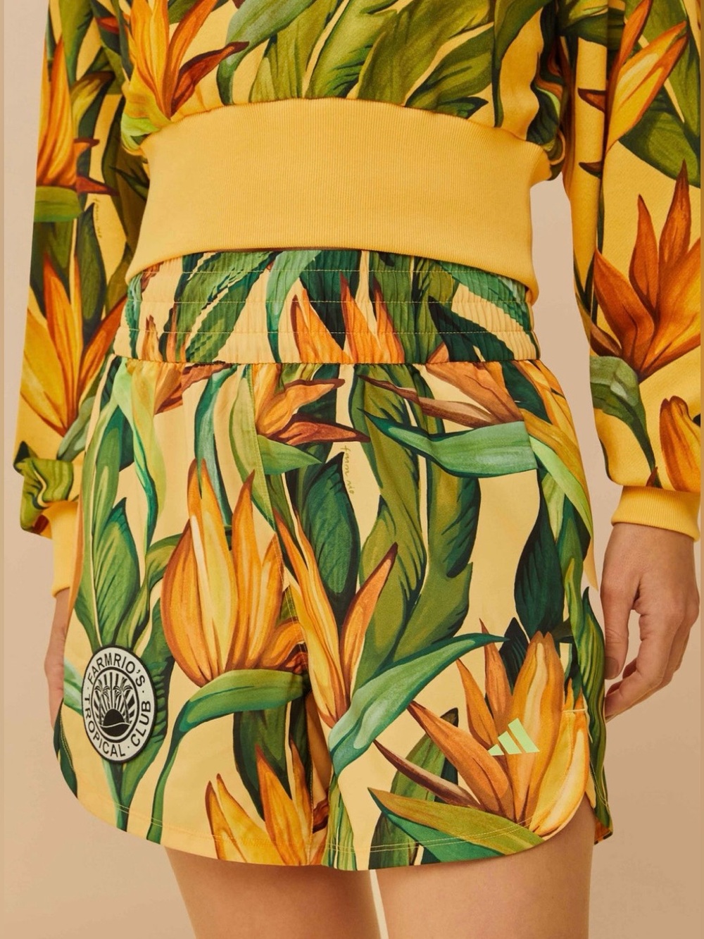 Adidas x FarmRio Birds Of Paradise Semi Spark Short - Picture 2 of 10